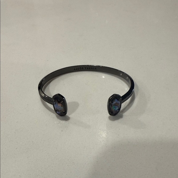 Kendra Scott Gunmetal Cuff with Iridescent Accents - Picture 1 of 3